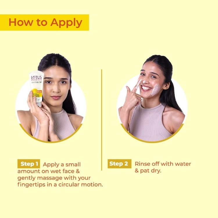 Lotus Herbals Whiteglow Vitamin C Radiance Face Wash Reduce Dark Spots & Dull Skin, All Skin Types (100 g)