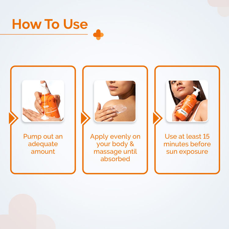 The Derma Co 1% Hyaluronic Moisturizing Sunscreen Body Lotion SPF 50 PA++++ (200ml)