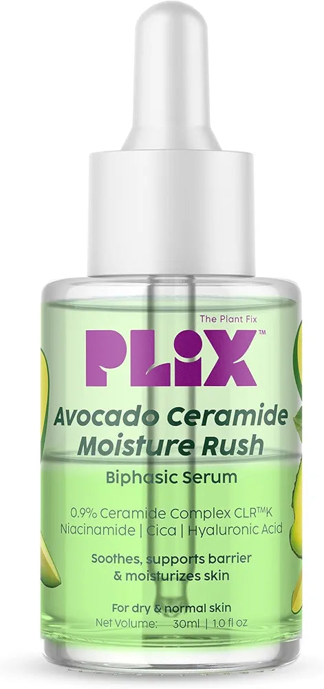 Plix Avocado Ceramide Moisture Rush Biphasic Serum for Strengthening Moisture Barrier