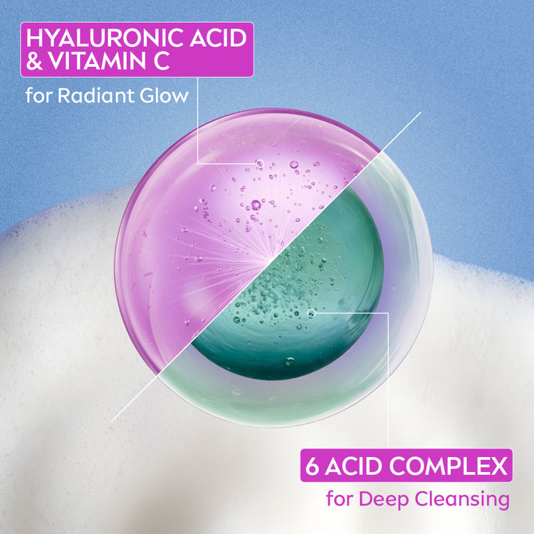 NIVEA Luminous Even Glow Whip Foam Daily Gentle Face Wash With Hyaluronic
(100ml)
