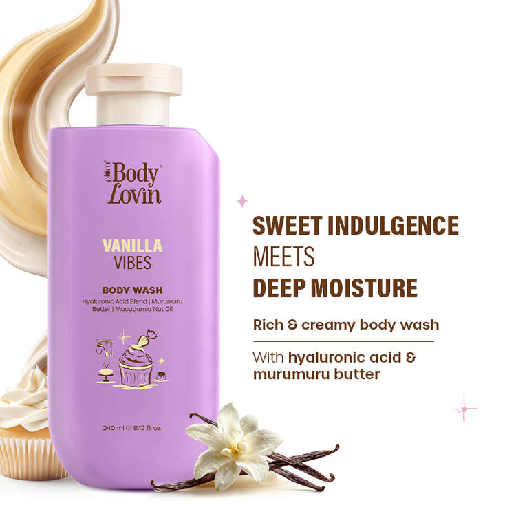 Plum BodyLovin Vanilla Vibes Body Wash - Vanillavibes (240ml)