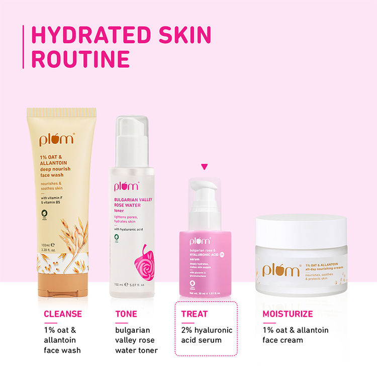 Plum 2% Hyaluronic Acid Serum With Bulgarian Rose
(30ml)