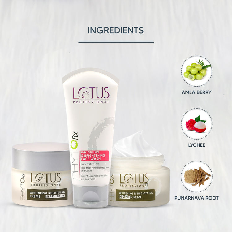 Lotus Professional PhytoRx Whitening & Brightening Day & Night Face Cream Combo, For All Skin Types
(180g)