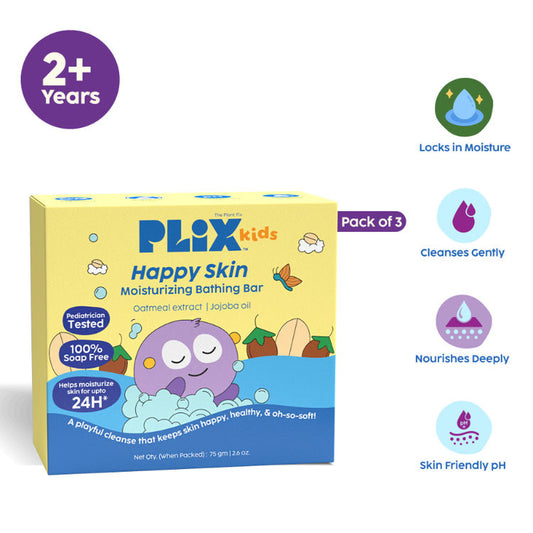 Plix Kids Happy Skin Moisturizing Bathing Bar
(75g)