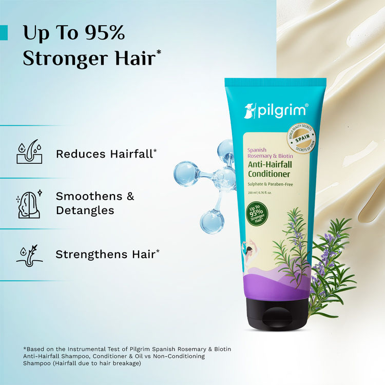 Pilgrim Anti Hair fall Trio Range Spanish rosemary water, Shampoo & Condtioner
(3pcs)