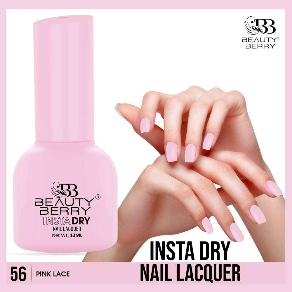 Beauty Berry Insta Dry Nail Lacquer (PINK LACE-56)