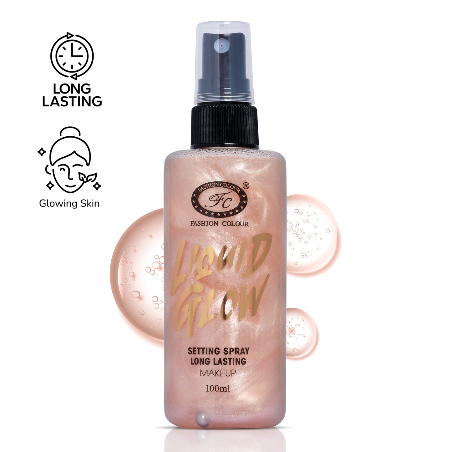 Fashion Color Liquid Glow Makeup Setting Spray(B)