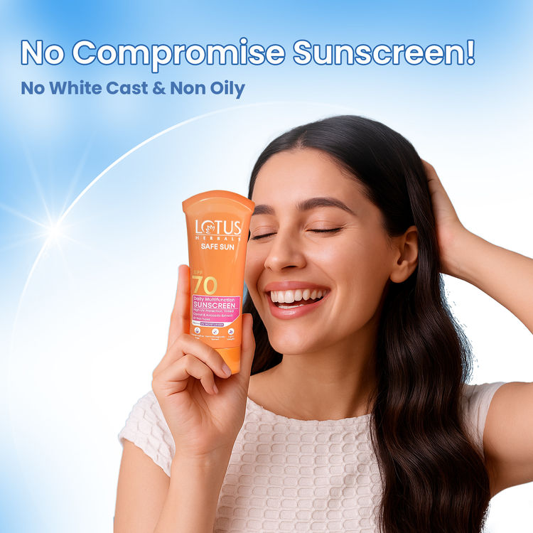 Lotus Herbals Safe Sun Daily Multi-Function Sunscreen SPF 70 PA+++ (60gm)