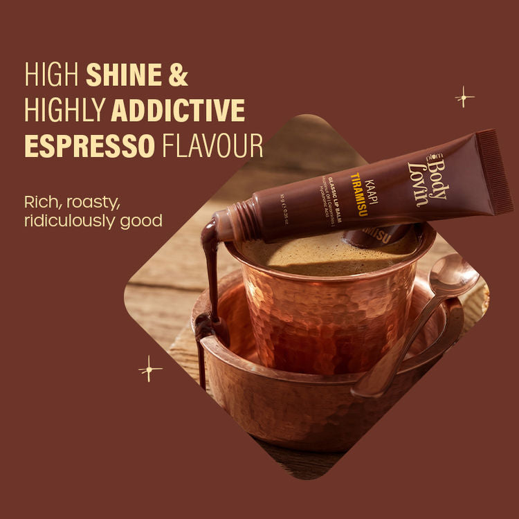 Plum BodyLovin' Kaapi Tiramisu Glassic Lip Balm - Deep Brown
(10g)