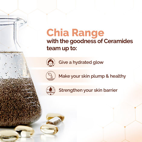 MamaearthChia Seed and Ceramides Oil-Free Face Wash for a Hydrated Glow (180ml)