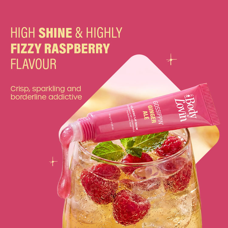 Plum BodyLovin' Gossippin’ Ginger Ale Glassic Lip Balm - Shimmery Pink
(10g)