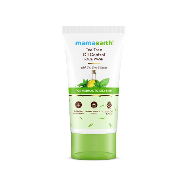 Mamaearth Tea Tree Pimple Control Face Wash with Tea Tree & Salicylic for Oily & Acne-Prone Skin - 150 ml