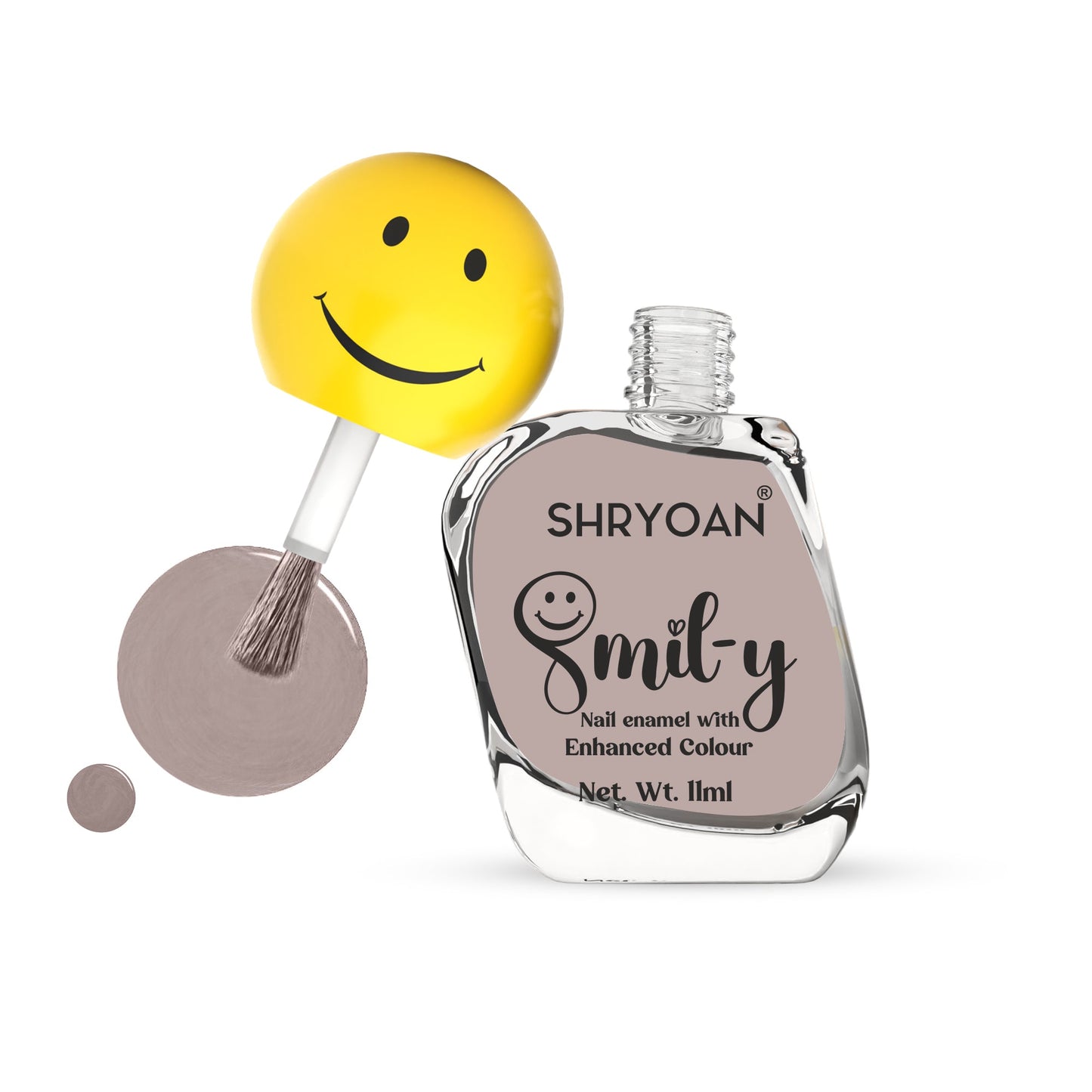 Shryoan Ultra Glossy Nail Paint(Dusty Grey)