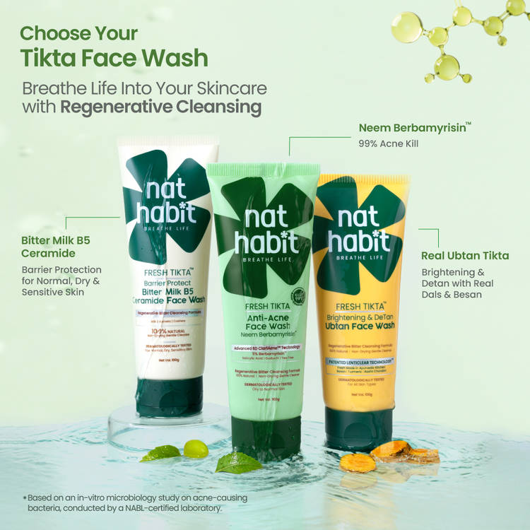 Nat Habit Anti-Acne Neem Berbamyrisin Tikta Face Wash (100 g)