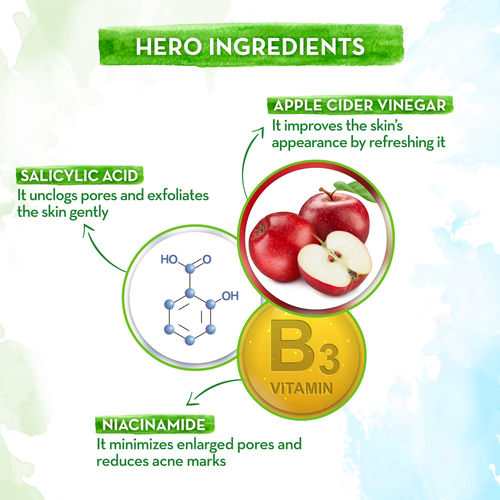 Mamaearth Oil-Free Face Wash For Oily Skin, With Apple Cider Vinegar & Salicylic Acid (100ml)