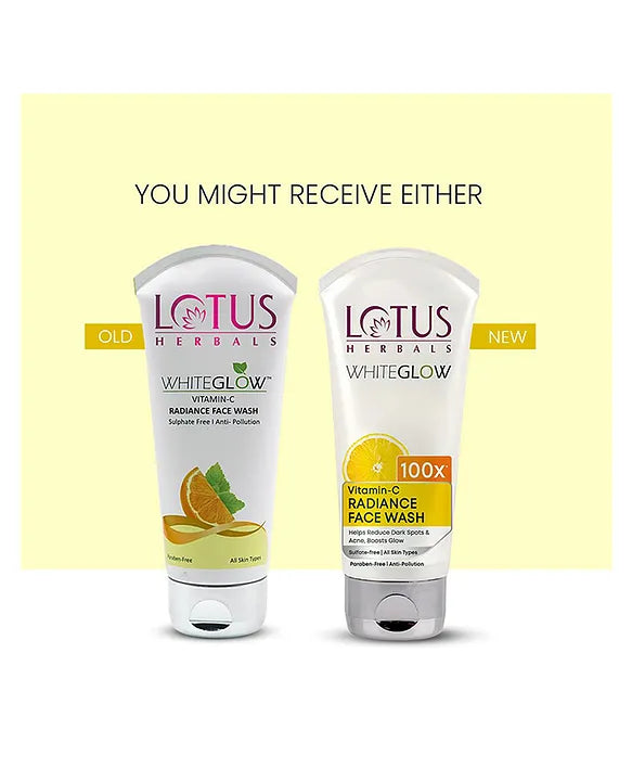 Lotus Herbals White Glow Vitamin C Radiance Facewash 50g