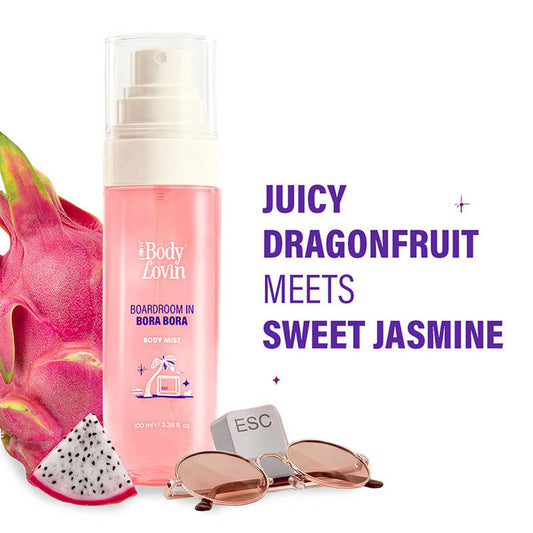 Plum BodyLovin’ Boardroom In Bora Bora Body Mist, Long-Lasting, Sweet Tropical Fragrance (100ml)