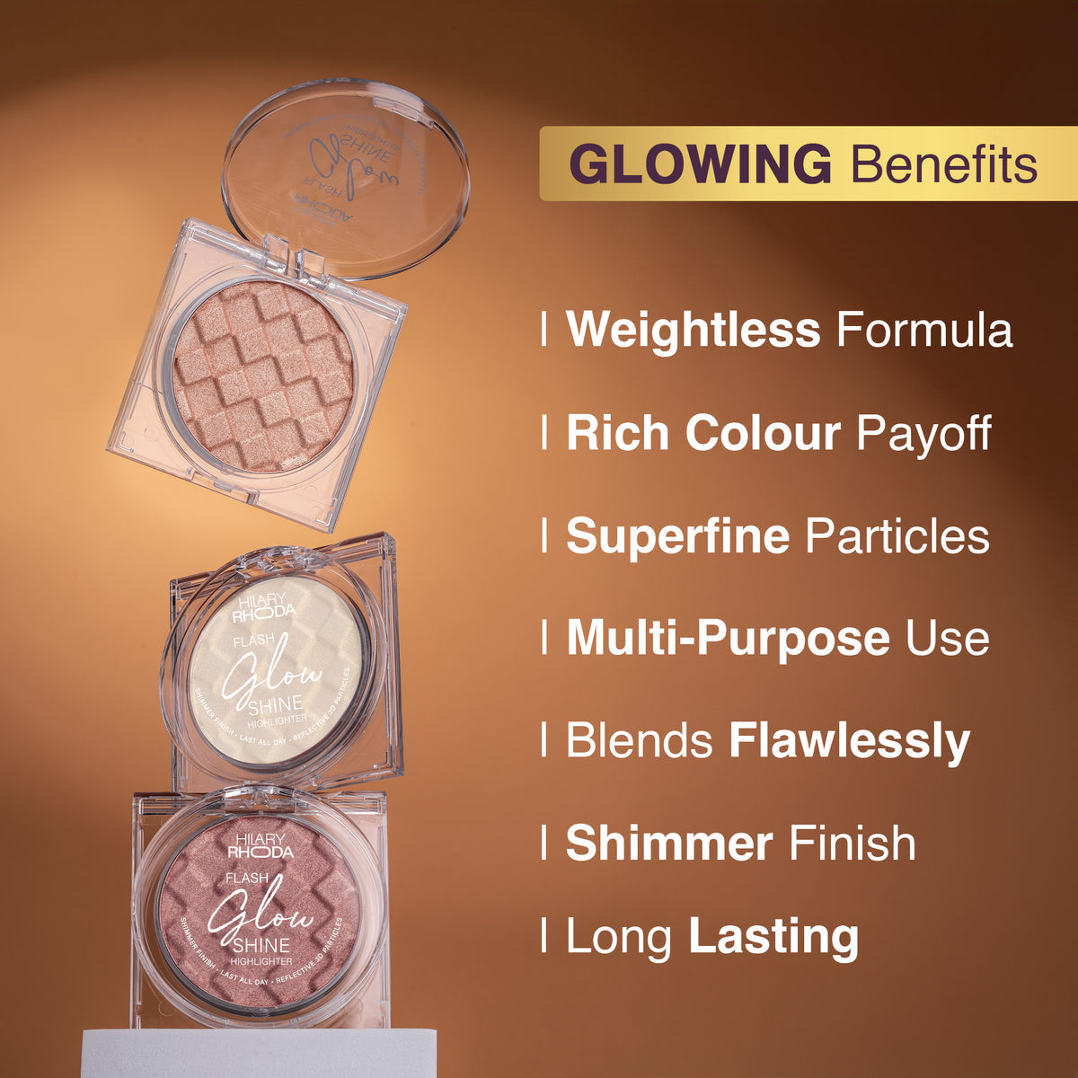 Hilary Rhoda Flash Glow Shine Highlighter (Rose Shine 02)