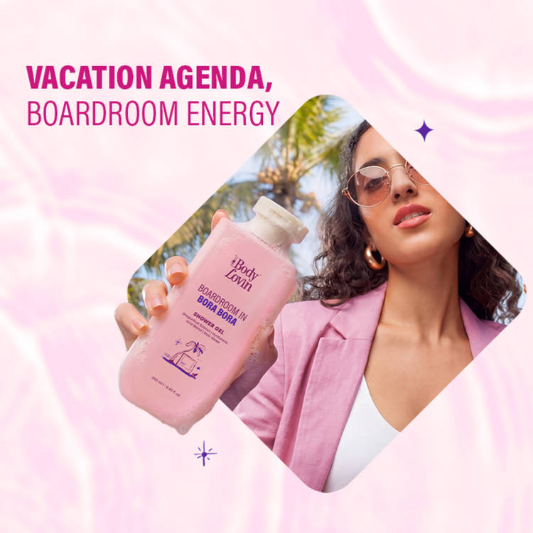 Plum BodyLovin’ Boardroom In Bora Bora Shower Gel, Hydrating & Brightening Body Wash (250ml)