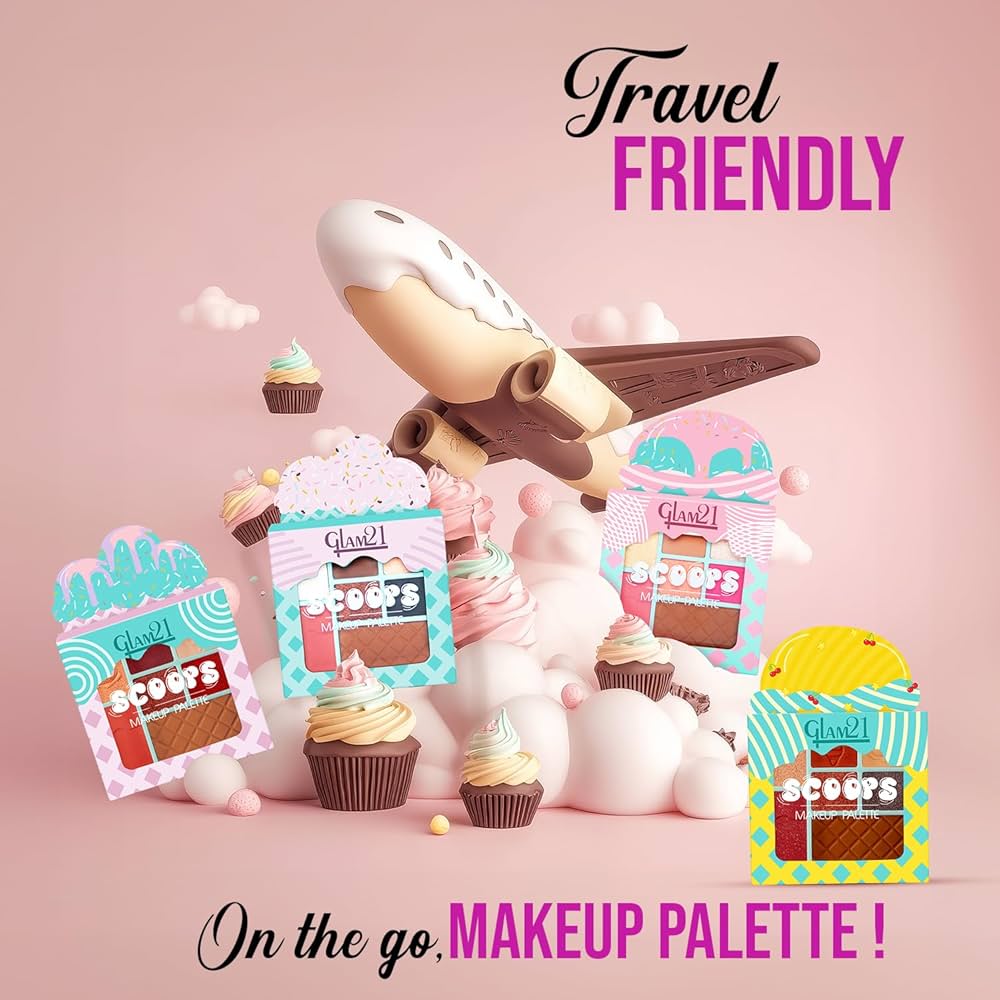 Glam21 Scoops Makeup Palette (01Chocolate Chip)