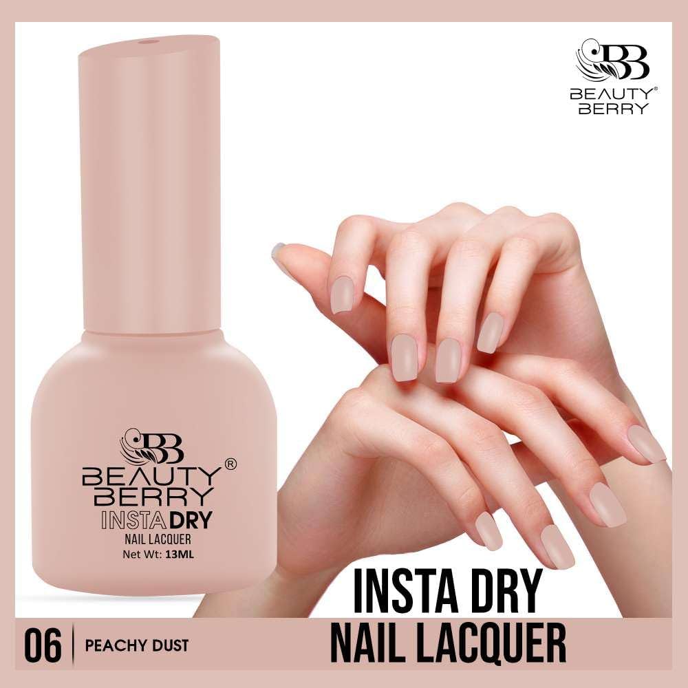 Beauty Berry Insta Dry Nail Lacquer (PEACHY DUST-06)