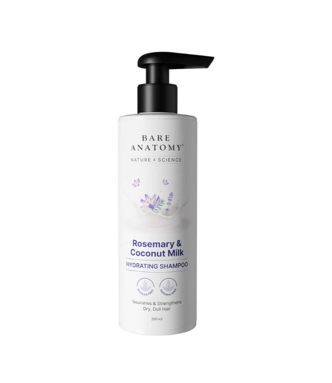 Bare Anatomy Hydrating Shampoo With Rosemarry & Coconut/ 200ml