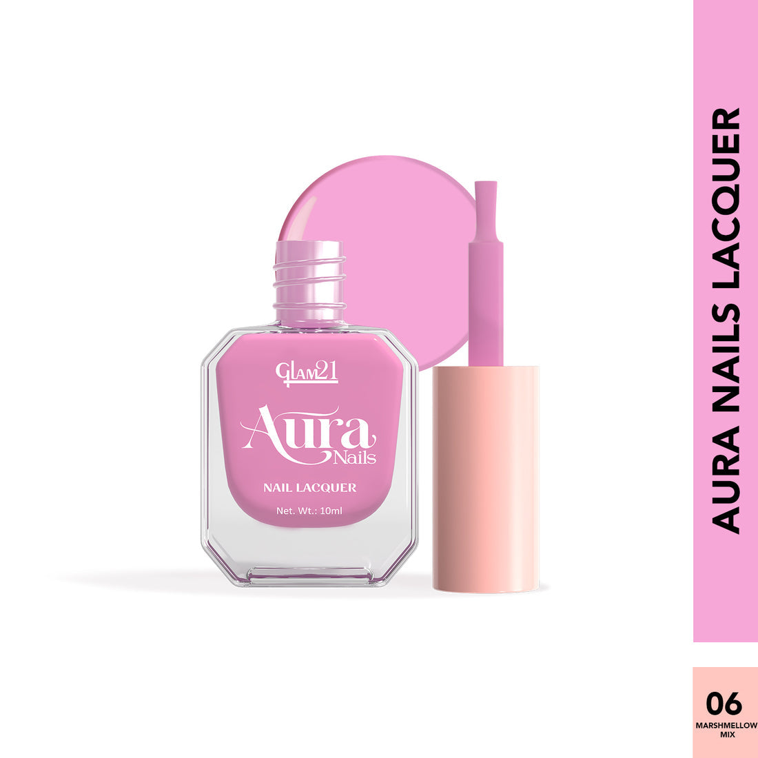 Glam21 Aura - Nail Lacquer (06Marshmellow Mix)
