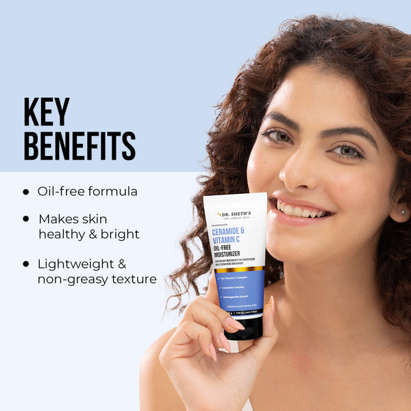 Dr. Sheth's Ceramide & Vitamin C Brightening Oil-Free Moisturizer - 50g