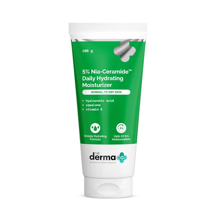 The derma co 5% Nia-Ceramide Daily Hydrating Moisturizer with 5% Niacinamide & 2% Ceramide - 100g