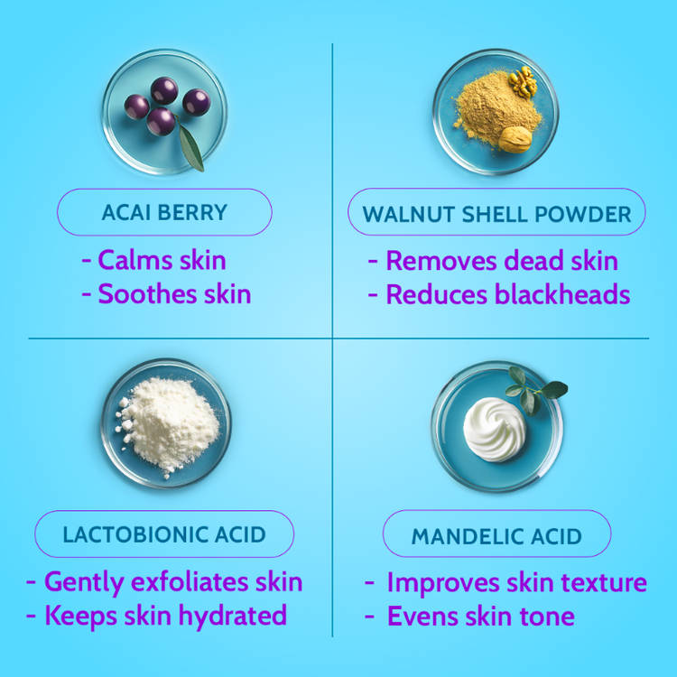 Chemist at Play 3% AHA Gentle Exfoliating Face Scrub For Dead Skin & Blackheads (100ml)