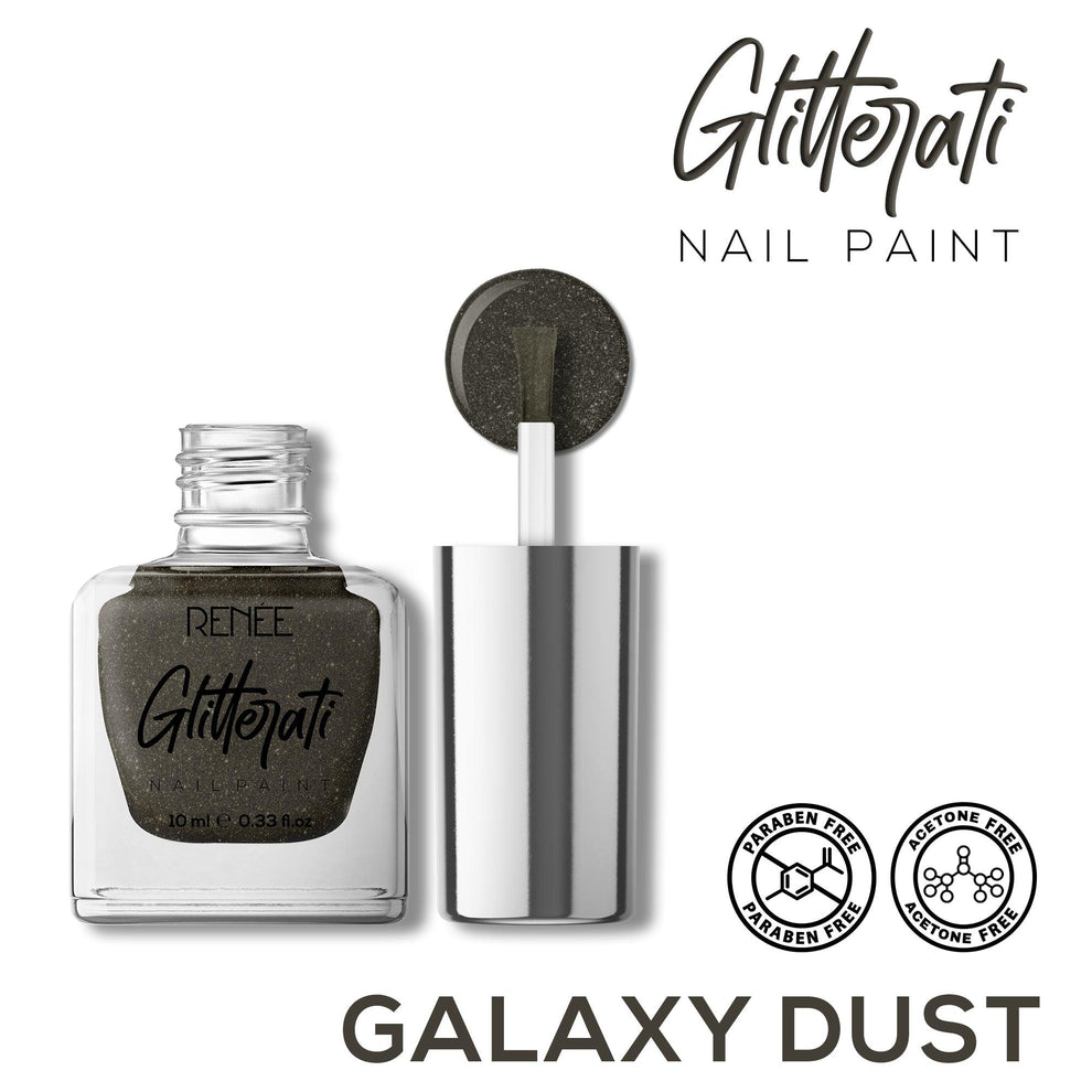 RENEE Glitterati Nail Paint (07 Galaxy Dust)