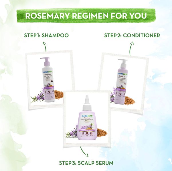 Mamaearth Rosemary Hair Growth Scalp Serum with 95% Pure Rosemary Oil Extract & 4% Anagain - 50 ml