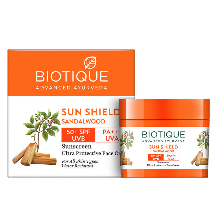 Biotique Bio Sandalwood Ultra Protective Face Cream SPF 50+ UVA/UVB Sunscreen (50gm)