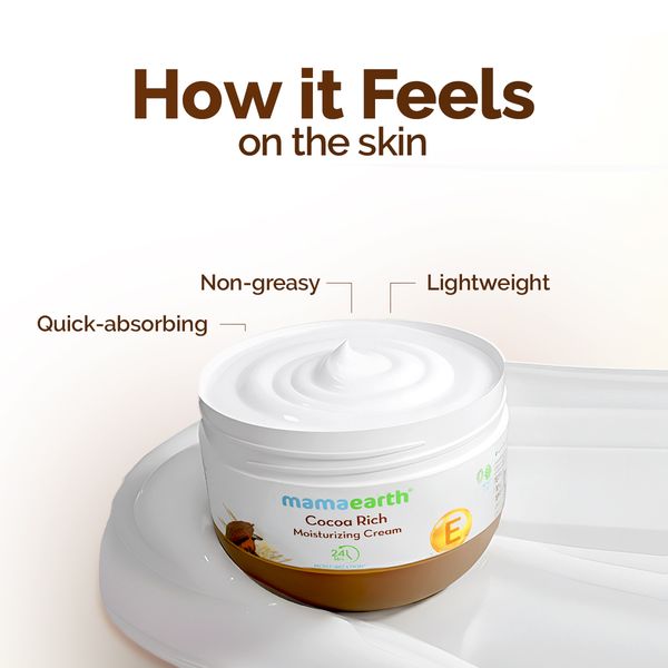 Mamaearth Cocoa Rich Moisturizer with Cocoa Butter & Vitamin E for Deep Nourishment - 200 g