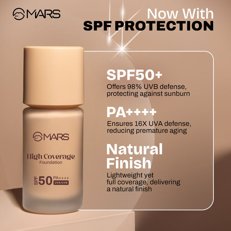 MARS SPF50 PA++++ High Coverage Liquid Foundation - Shade-06
(40ml)