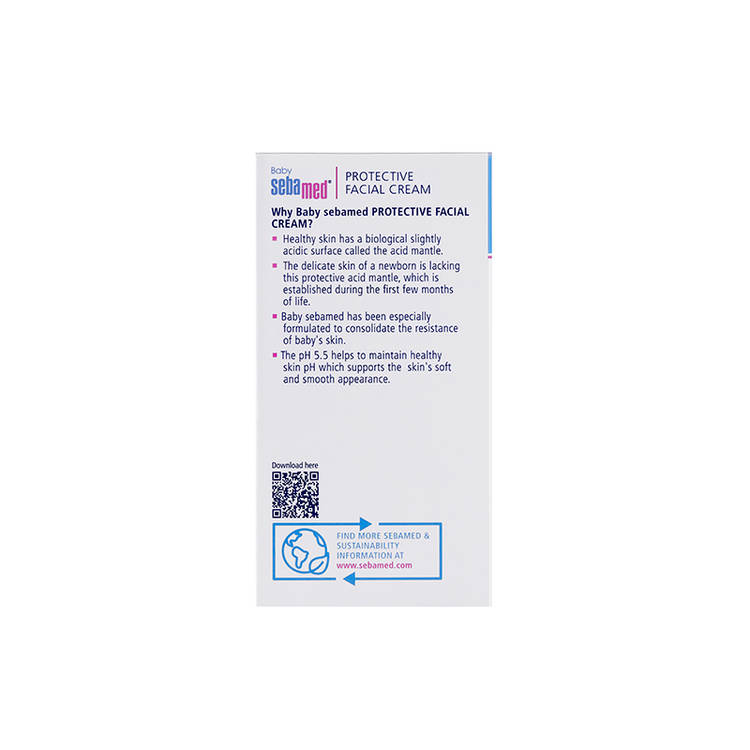 Sebamed Baby Protective Facial Cream, pH 5.5, Baby Face Cream, Ideal For Salivary Rashes (50ml)