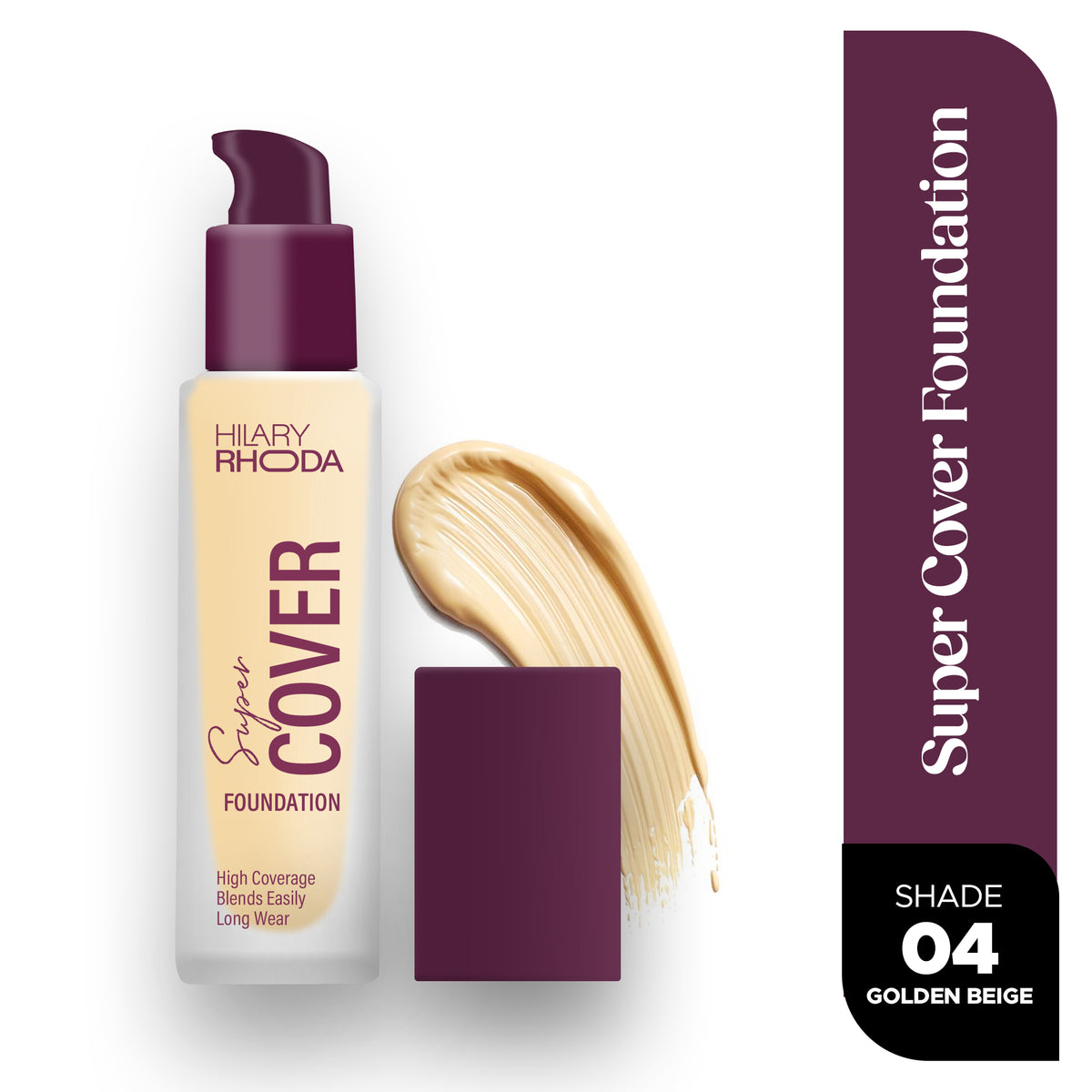 Hilary Rhoda Super Cover Foundation (Golden Beige 04)