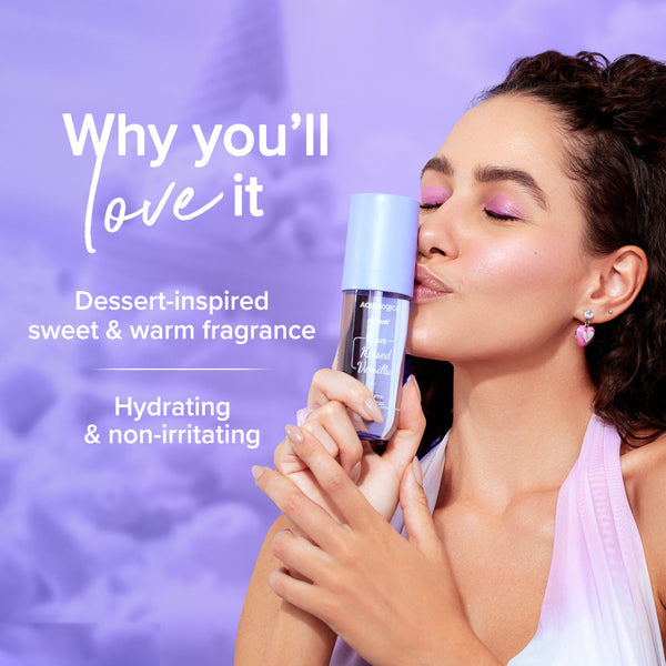 Aqualogica Refresh+ Sun Kissed Vanilla Perfume Body Mist with Zemea & Hyaluronic Acid - 150 ml