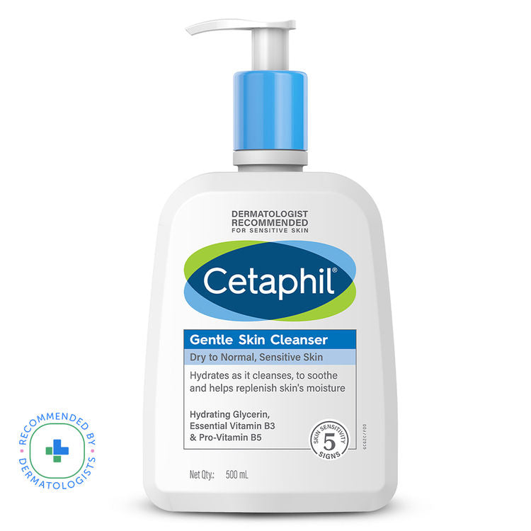 Cetaphil Gentle Skin Cleanser Dry to Normal Skin with Niacinamide Dermatologist Recommended
(500ml)