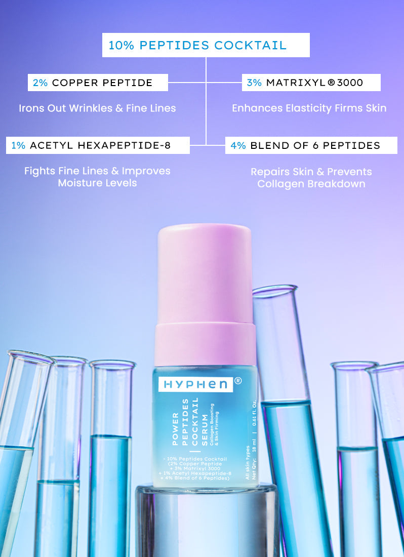 Hyphen 10% peptide with 2% copper peptide face serum - 18ml