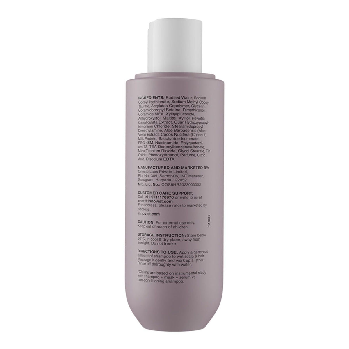 Bare Anatomy Ultra Smoothing Shampoo for Dry and Frizzy Hair Niacinamide Paraben & Sulphate Free (250ml)