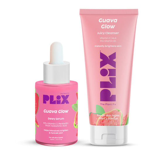 Plix Guava 10% Vitamin C Face Serum & Face Wash Combo
(2 pcs)