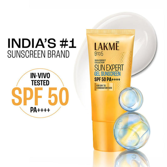 Lakme Sun Expert SPF 50 Pa++++ Light-Weight Gel Sunscreen
(50gm)