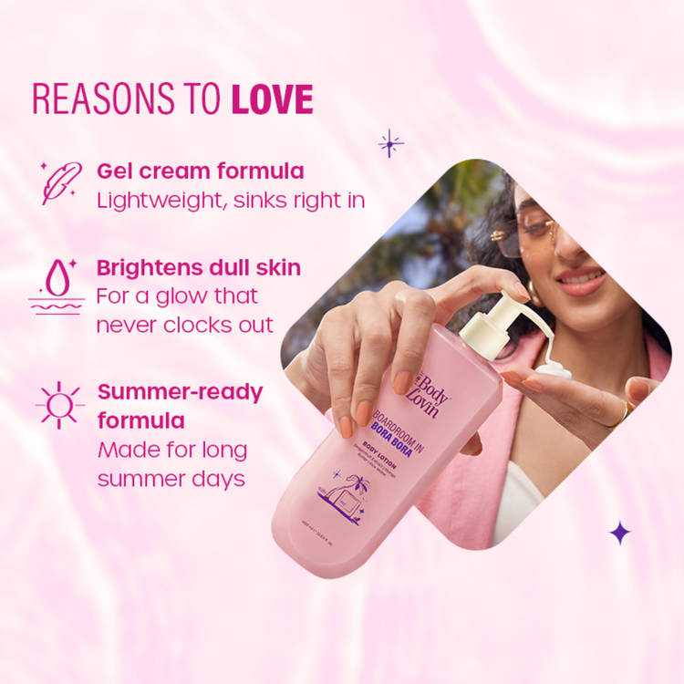 Plum BodyLovin’ Boardroom In Bora Bora Body Lotion, Hydrating, Brightening Sweet Tropical Fragrance (400ml)