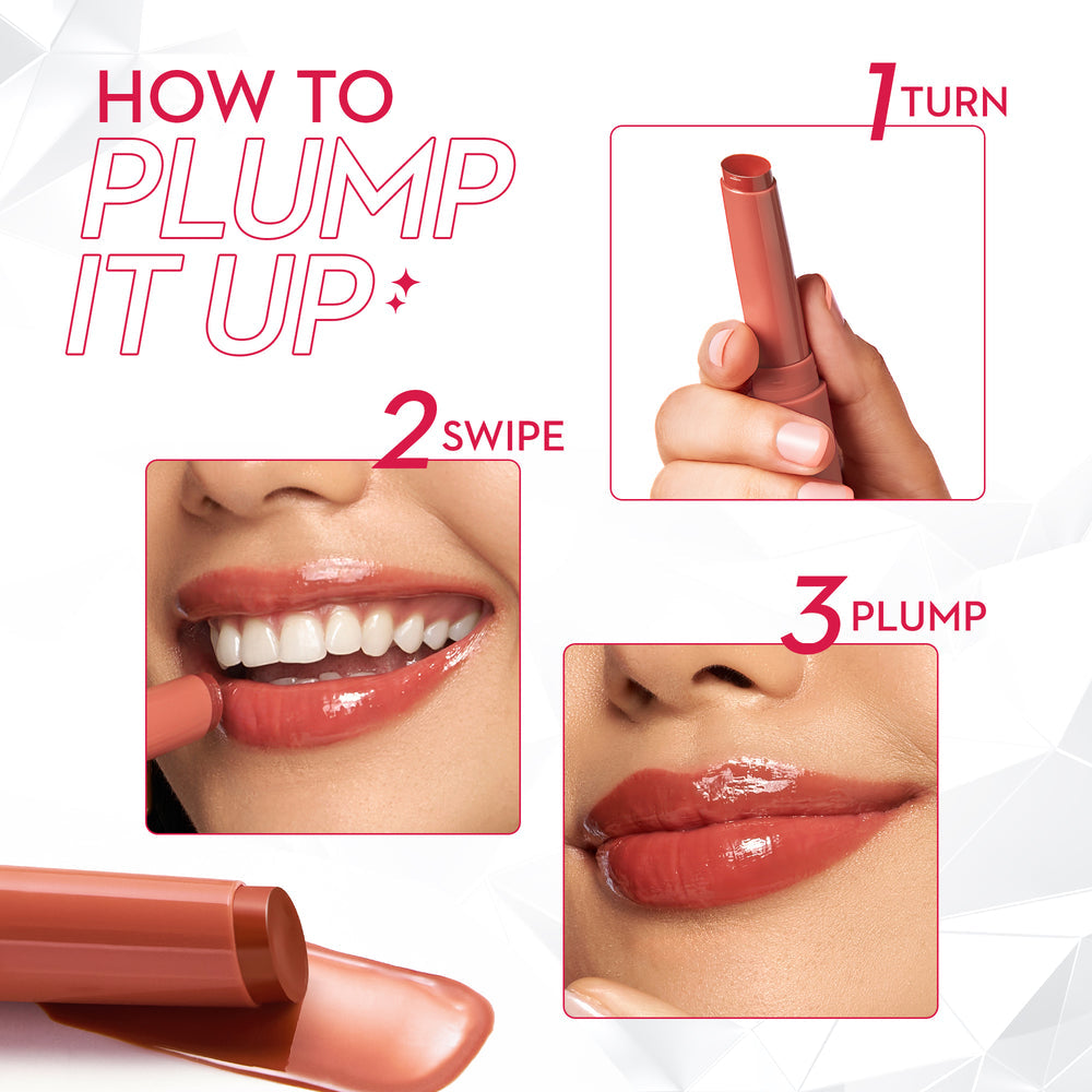 SUGAR Cosmetics Glide Peptide Plumping Gloss Stick(07 Brown Buzz)