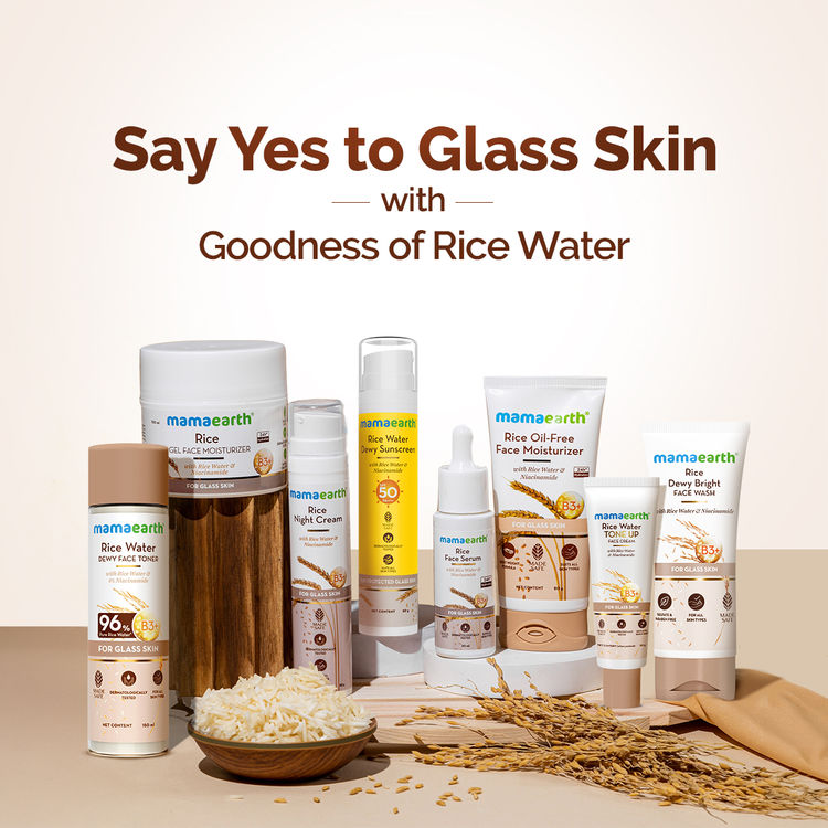 Mamaearth Rice Face Wash With Rice Water & Niacinamide for Glass Skin (150ml)