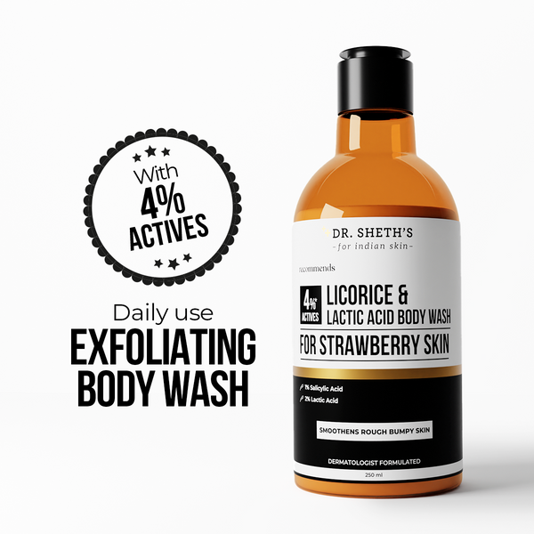 Dr. Sheth's Licorice & Lactic Acid Body Wash - 250ml