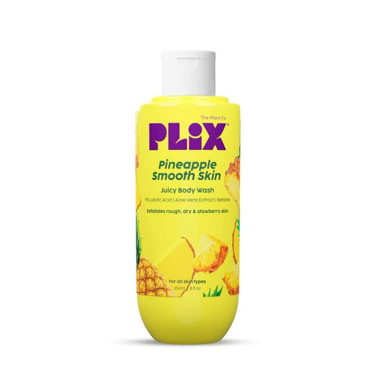 Plix Pineapple 5% Lactic Acid Body Wash Exfoliates Dry, Rough & Strawberry Skin With Deep Cleansing
(236ml)