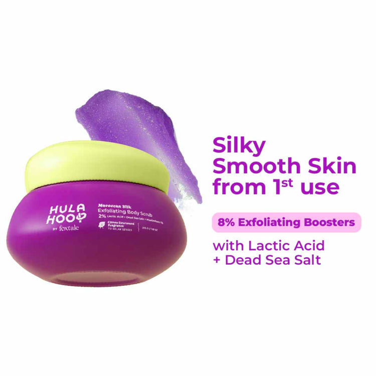 Foxtale Hula Hoop Moroccan Silk Exfoliating Body Scrub
(200g)