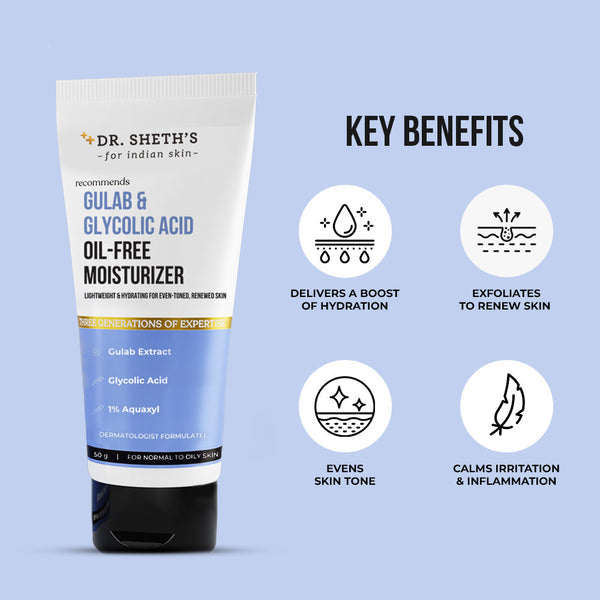 Dr. Sheth's Gulab & Glycolic Acid Oil-Free Moisturizer-50g
